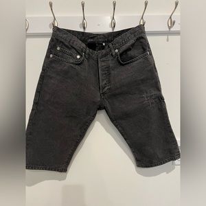 Dior black denim capris